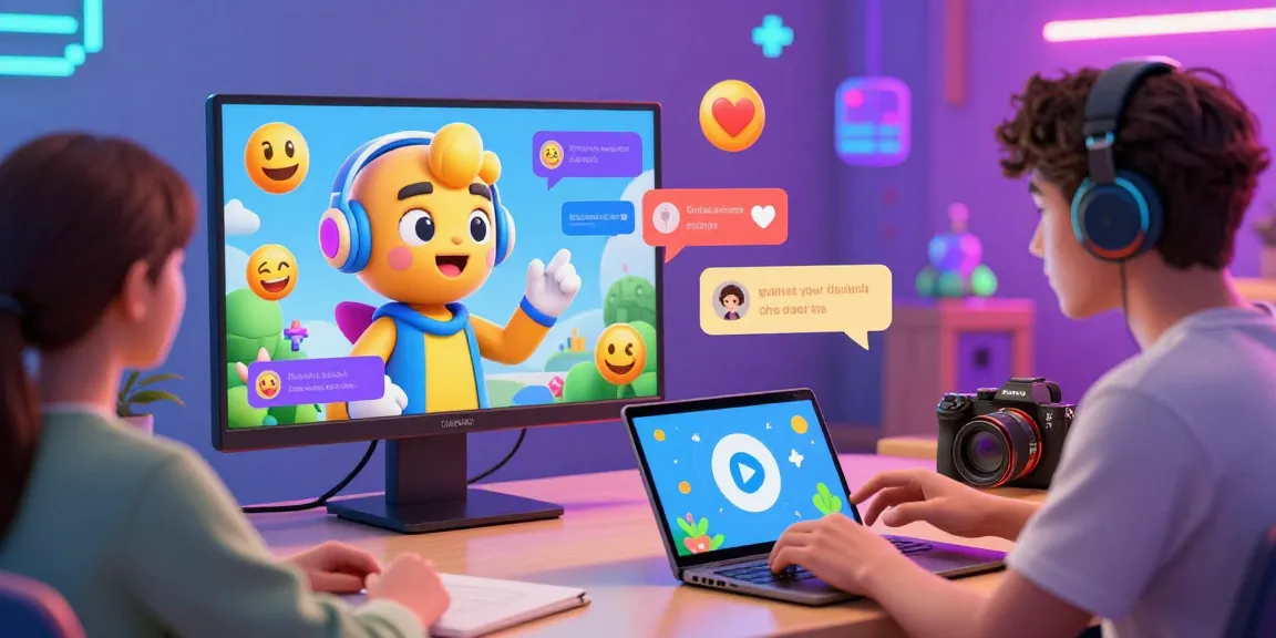 Engaging AI 18+ chatbot conversation scene with vibrant digital graphics and colorful avatars.